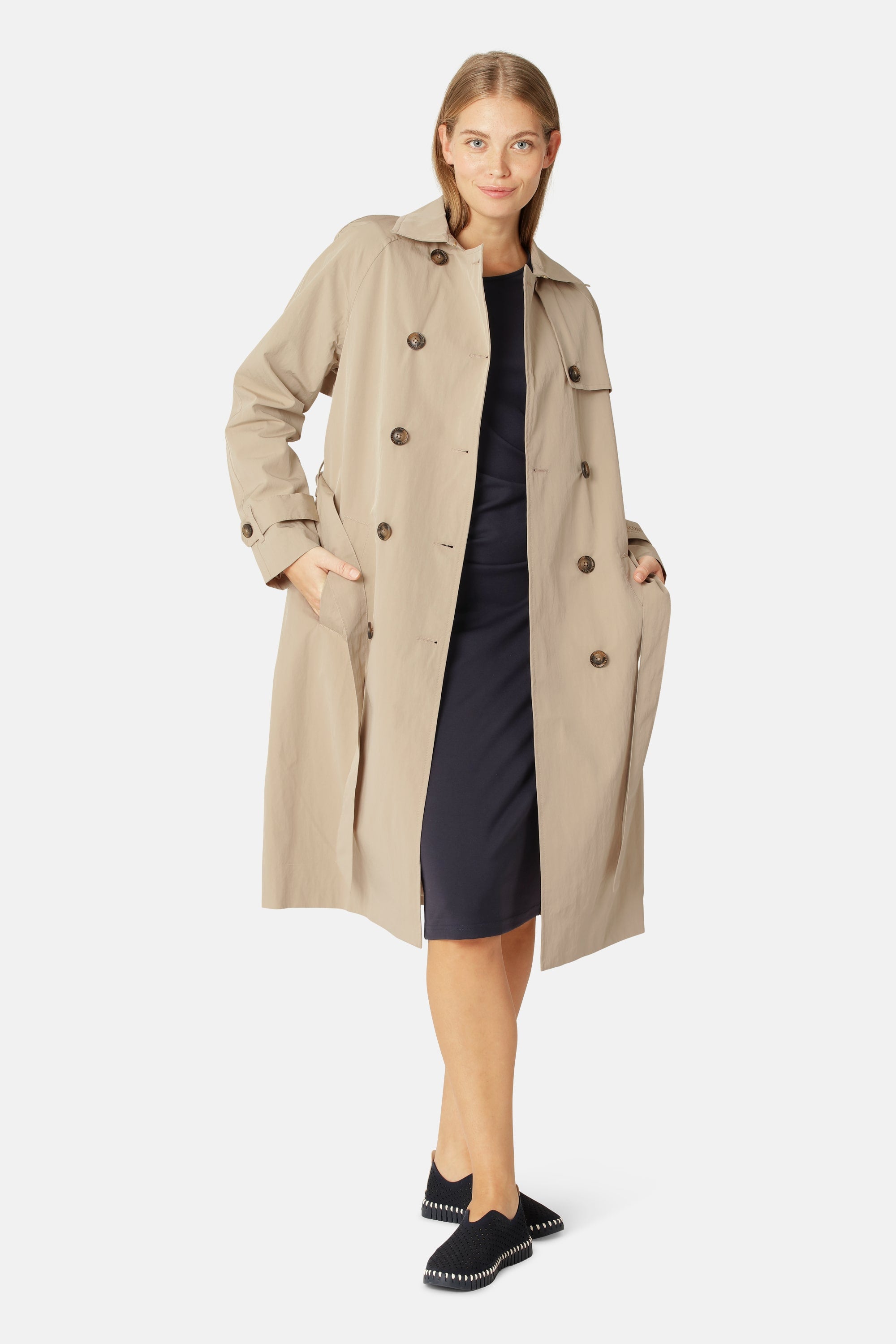 Imperméable Technique Trench - White Pepper